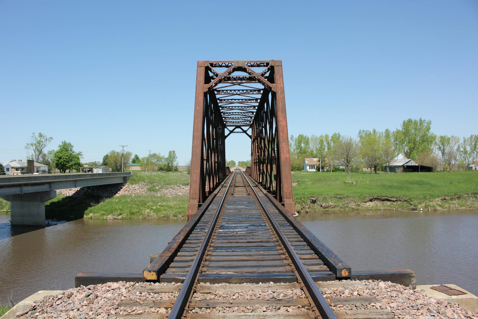 Looking north